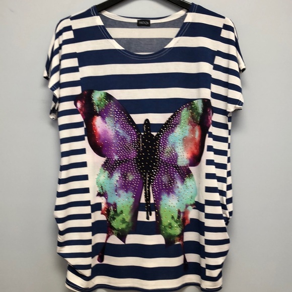 Fantasia short sleeve butterfly tee - Picture 1 of 6
